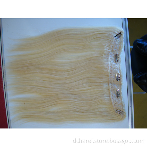 Half Clip on Wig with Blonde Color (WHH-CP-020)